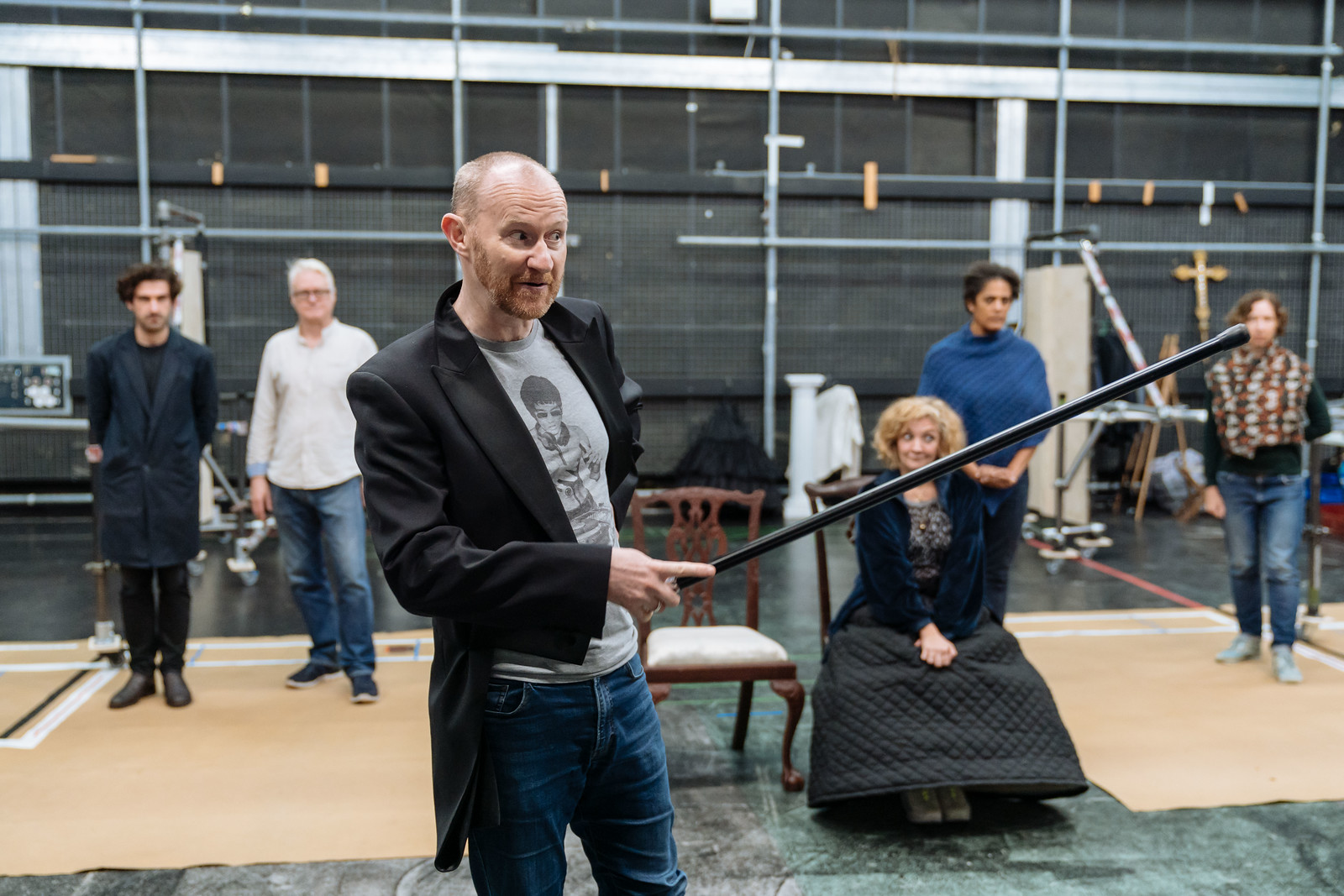 The Madness of George III in rehearsal, photography by Manuel Harlan