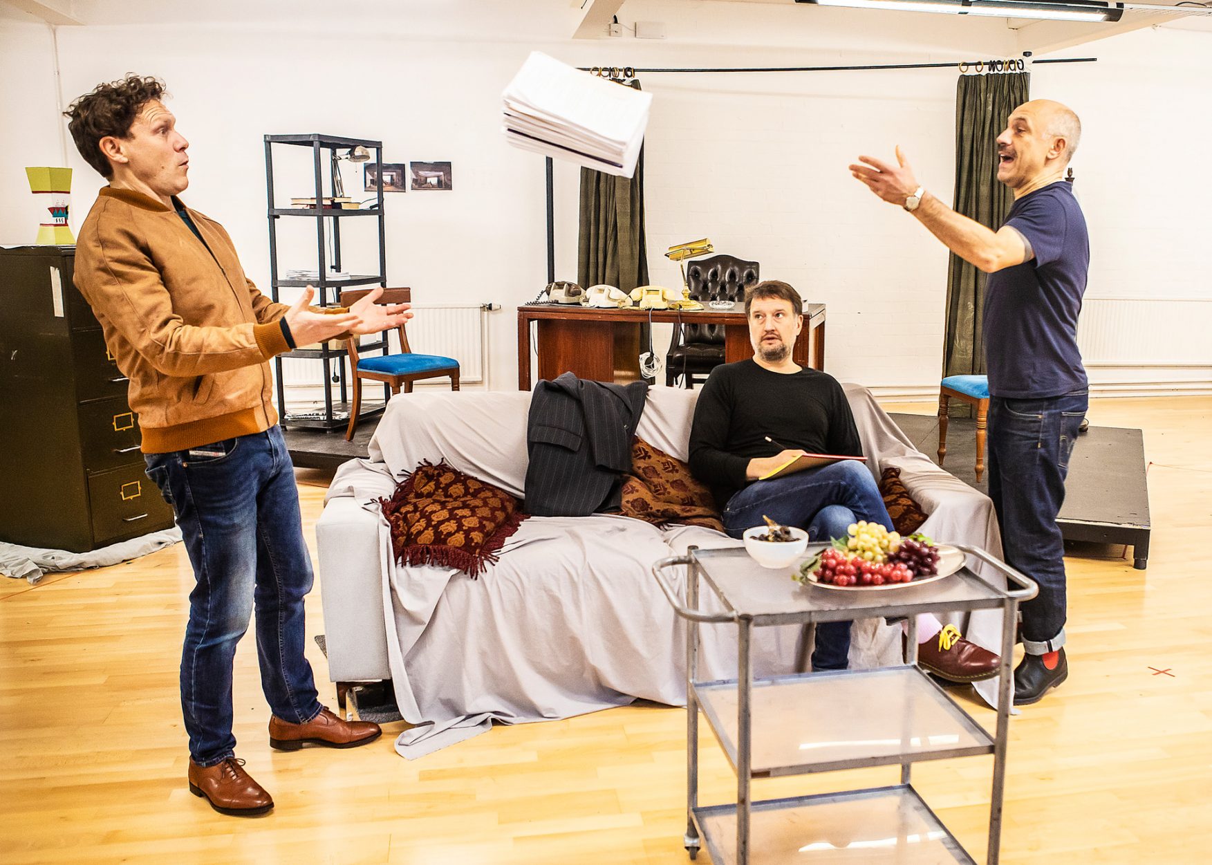 Moonlight and Magnolias in Rehearsal, photography by Pamela Raith