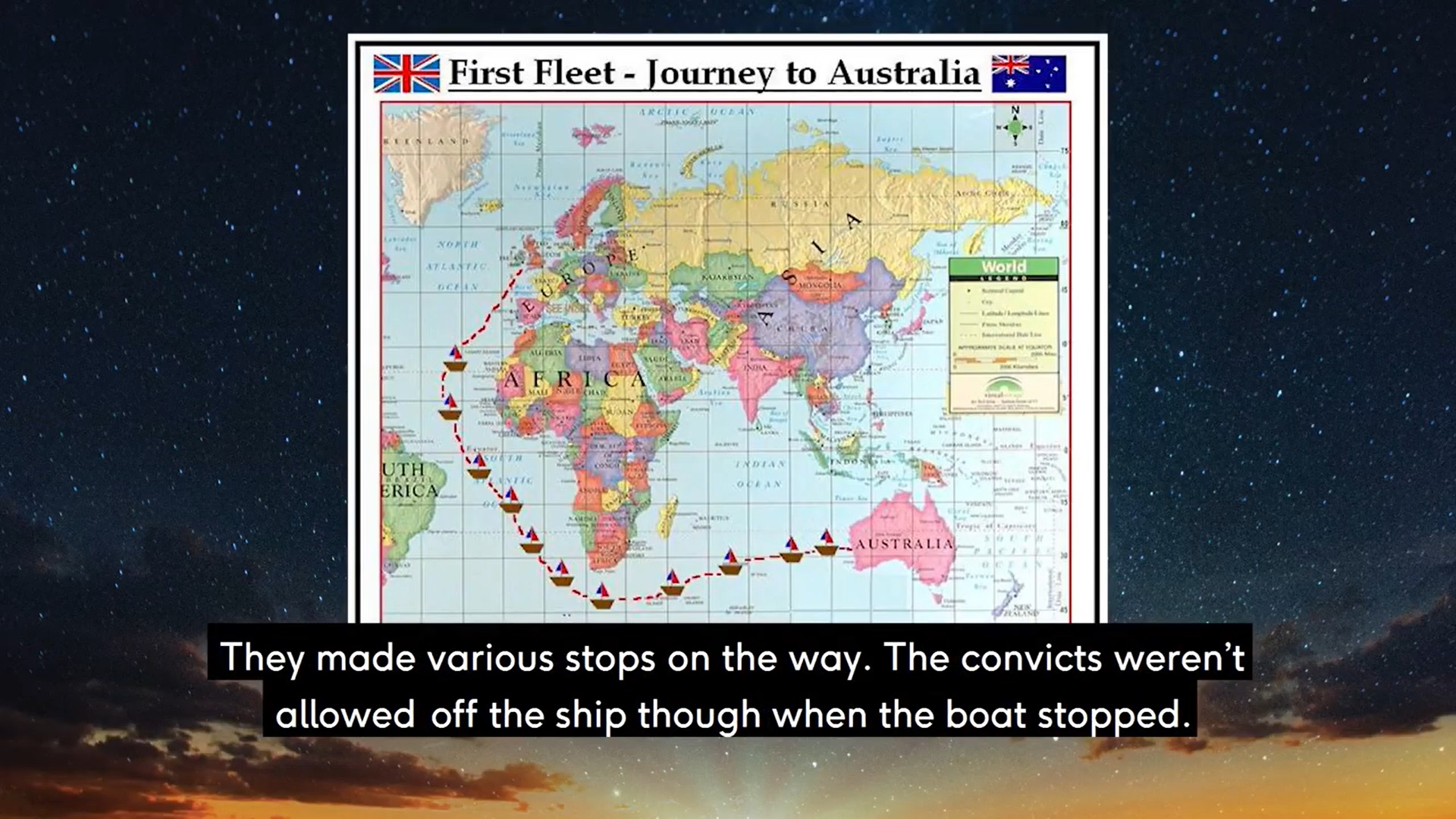 Our Country's Good - The first fleet's journey