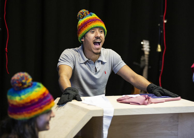 The Elves and the Shoemaker in Rehearsal, photography by Pamela Raith