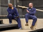 Nicholas Bailey & Neal Craig in rehearsal for First Touch (Photo Manuel Harlan)